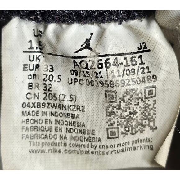 NIKE AIR JORDAN 1 RETRO HIGH OG GS “HERITAGE” YOUTH SIZE 1.5Y | STYLE AQ2664-161 - Picture 6 of 12